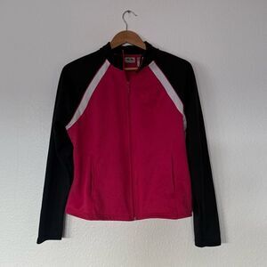 Pink athletic jacket